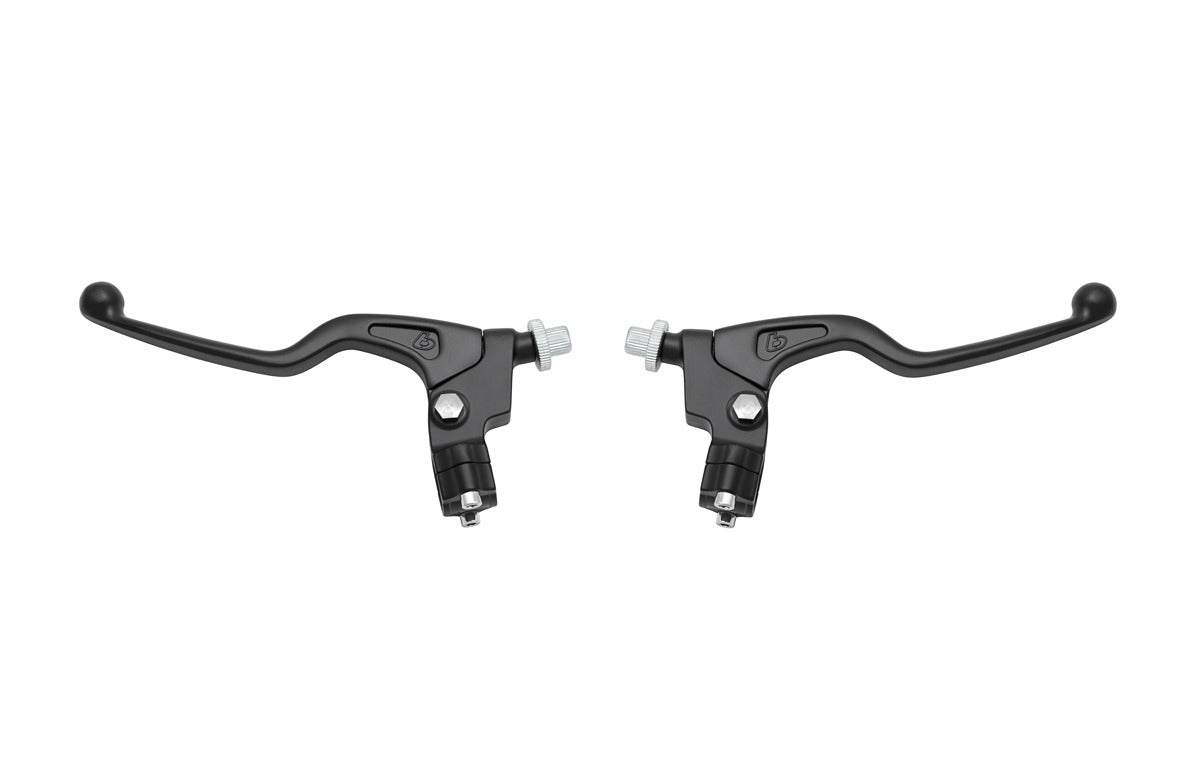 TB Parts Mid Size Perch/Lever Set, Black - 7/8"