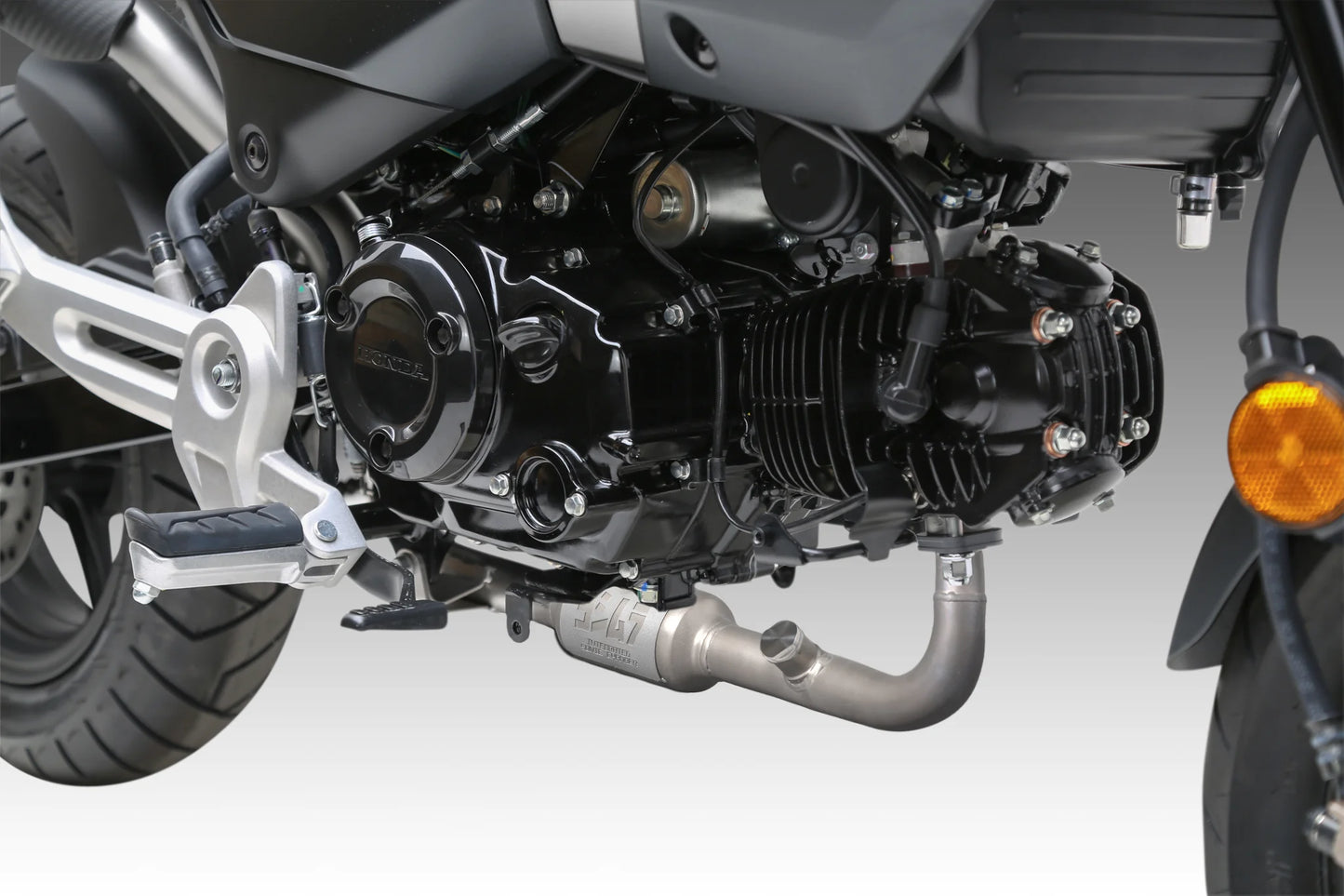 Yoshimura Honda Grom 2022-2026 RS 9T Stainless High Mount Full Exhaust w/ Stainless Muffler