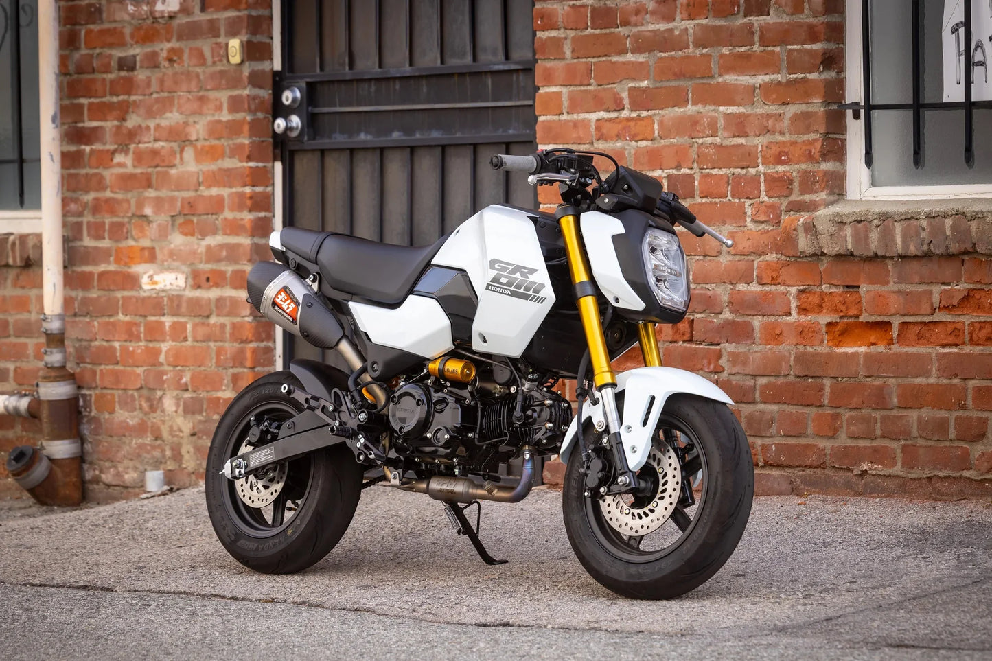 Yoshimura Honda Grom 2022-2026 RS 9T Stainless High Mount Full Exhaust w/ Stainless Muffler