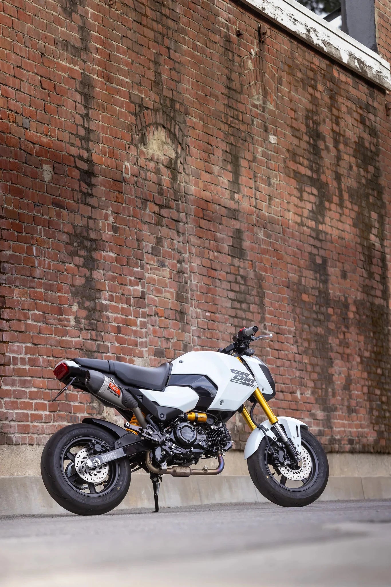 Yoshimura Honda Grom 2022-2026 RS 9T Stainless High Mount Full Exhaust w/ Stainless Muffler