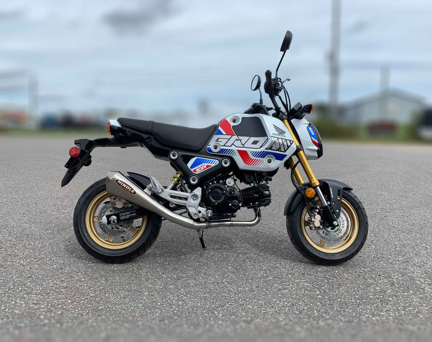 Woodcraft Honda Grom 22-26 Hindle Evo Megaphone Full System Race High Mount