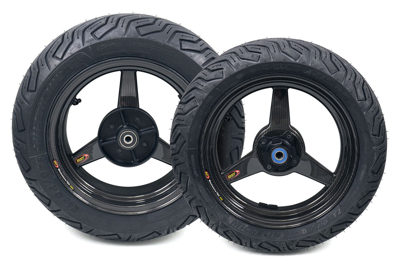 Brock's Performance BST Wheel & Tire Package (Wide Rear) for ABS Honda Grom (14-25) and Monkey (19-24)