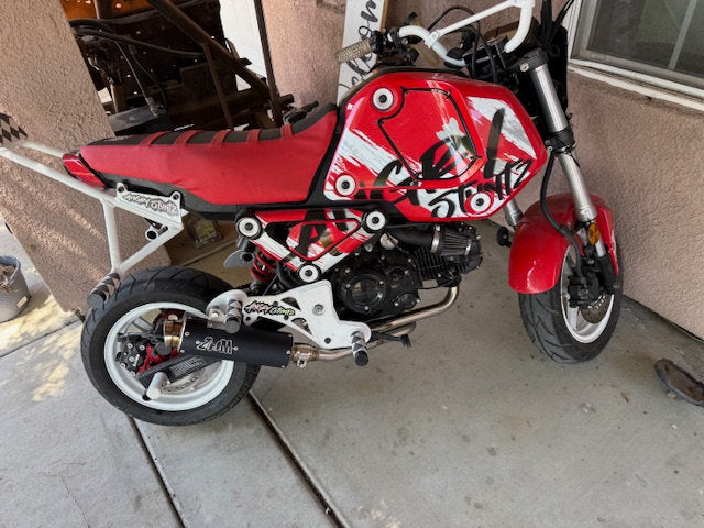Angry Stuntz Honda Grom Rear Set Passenger Pegs Stage 2