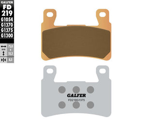 Galfer HH Sintered Ceramic Front Brake Pads KAWASAKI ZX-6R 2013-2020